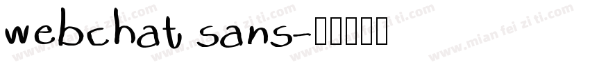 webchat sans字体转换
